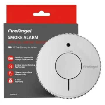 FireAngel Safety Technology Limited ABS Plastic Smoke Detector, 85dB, 3V dc - FA6620-R product image