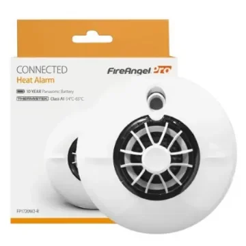 FireAngel Safety Technology Limited ABS Plastic Heat Detector, 85dB, 3V dc - FP1720W2-R product image