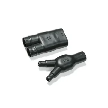 HellermannTyton 2- Way Outlet Shape Black, Polyolefin Cross Linked (POX), 27mm - 402-03180 product image