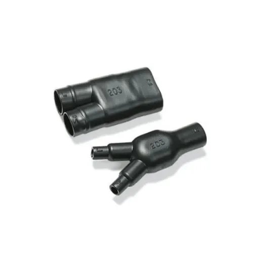 HellermannTyton 2- Way Outlet Shape Black, Polyolefin Cross Linked (POX), 27mm - 402-03180 product image