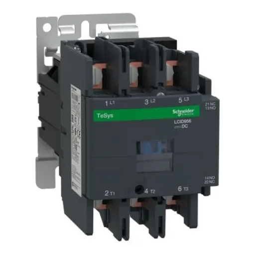 Schneider Electric TeSys LC1D Contactor, 110 V dc Coil, 3-Pole, 125, 25 kW, 1 NC + 1 NO, 690 V ac - LC1D956FD product image