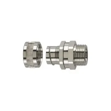 HellermannTyton Fixed Fitting, Conduit Fitting, 12mm Nominal Size, M16, Stainless Steel, Metal IP40 rating - 166-30421 product image