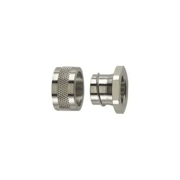HellermannTyton Connector, Conduit Fitting, 50mm Nominal Size, Nickel Plated Brass, Metal IP40 rating - 166-30507 product image