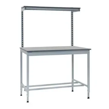 RS PRO Workbench, 300kg Max Load, Adjustable Height, 600mm x 1200mm x 840mm - BQ841260PLH1 product image