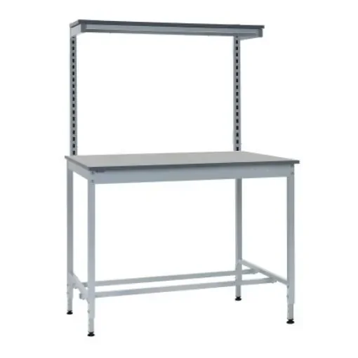 RS PRO Workbench, 300kg Max Load, Adjustable Height, 900mm x 1200mm x 840mm - BQ841290PLH1 product image