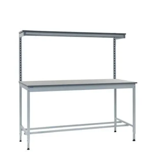 RS PRO Workbench, 300kg Max Load, Adjustable Height, 750mm x 1800mm x 840mm - BQ841875PLH1 product image