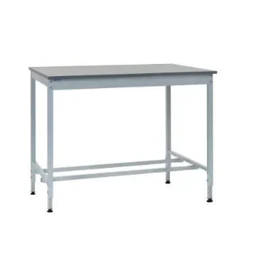 RS PRO Workbench, 300kg Max Load, Adjustable Height, 600mm x 1200mm x 840mm - BQ841260PLHA product image