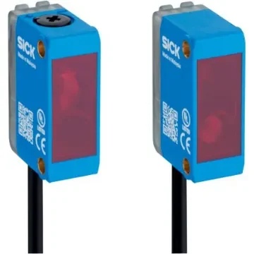SICK Through Beam Photoelectric Sensor, Rectangular Sensor, 20 m Detection Range - 1135349 product image