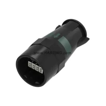 HARTING Circular Connectors, 8 Contacts, Plug-In, M32 Male Connector, Plug, Male, IP67, IP69, HARTING UIC Series - 19580081031 product image