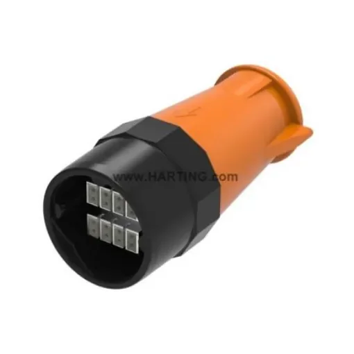 HARTING Circular Connectors, 16 Contacts, Plug-In, M32 Male Connector, Plug, Male, IP67, IP69, HARTING UIC Series - 19580161031 product image