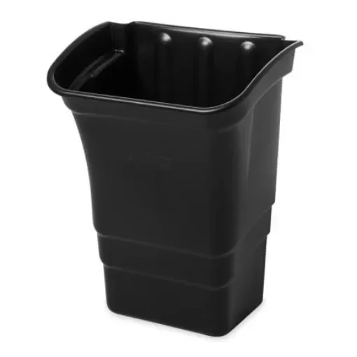 Rubbermaid Commercial Products Refuse Bin 8gal Black Plastic Waste Bin - FG335388BLA product image