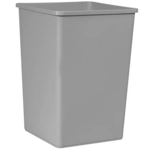 Rubbermaid Commercial Products Universal 35gal Grey Flip Resin Waste Bin - FG395800GRAY product image