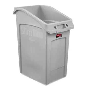 Rubbermaid Commercial Products Slim Jim 23gal Grey Resin Waste Bin - 2026721 product image