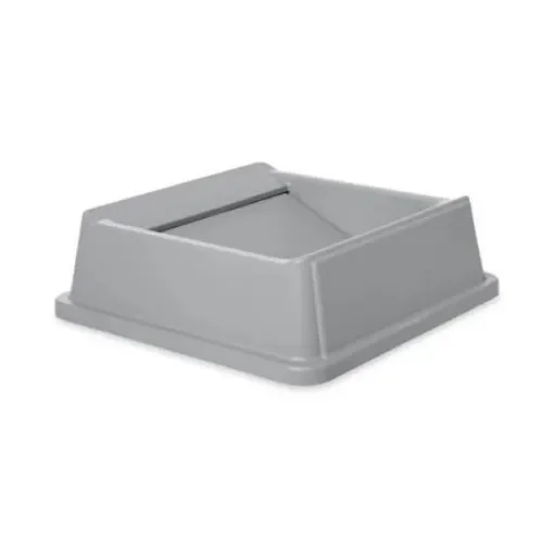 Rubbermaid Commercial Products Grey Rubber Waste Bin Lid for Waste Bin, 158.8mm - FG266400GRAY product image