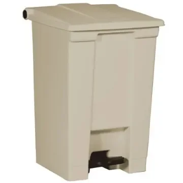 Rubbermaid Commercial Products Legacy 12gal Beige Pedal Plastic Waste Bin - FG614400BEIG product image