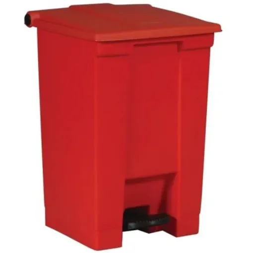 Rubbermaid Commercial Products Legacy 12gal Red Pedal Plastic Waste Bin - FG614400RED product image