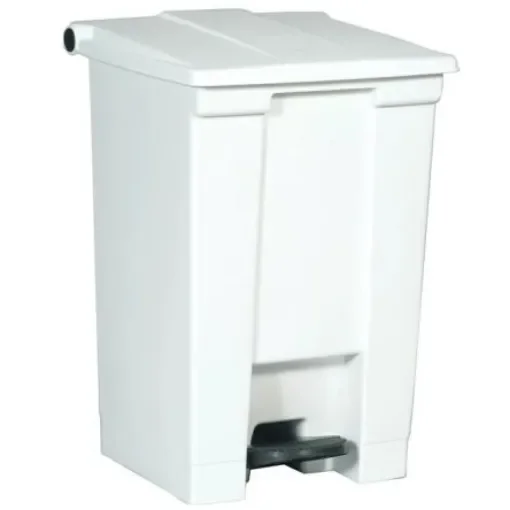 Rubbermaid Commercial Products Legacy 12gal White Pedal Plastic Waste Bin - FG614400WHT product image