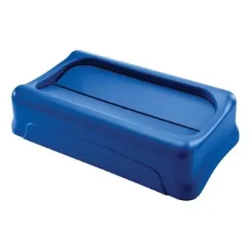 Rubbermaid Commercial Products Blue Plastic Waste Bin Lid for Waste Bin, 127mm - FG267360BLUE product image