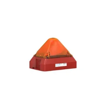 Pfannenberg PY X-M-10 Series Amber Flashing Beacon, 24 V dc, Panel Mount, Xenon Bulb, IP66 - 21551814000 product image