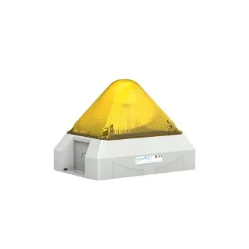 Pfannenberg PY X-L-15 Series Yellow Flashing Beacon, 24 V ac, Free Mount, LED Bulb, IP66 - 21561803055 product image