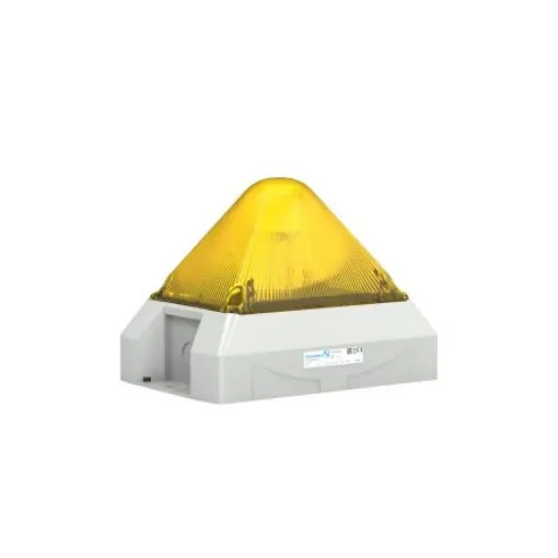 Pfannenberg PY X-L-15 Series Yellow Flashing Beacon, 24 V ac, Free Mount, LED Bulb, IP66 - 21561803055 product image