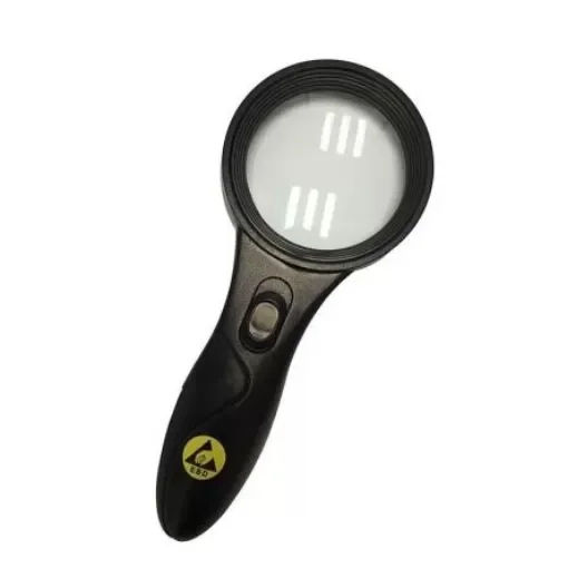 Bernstein Illuminated Handheld Magnifier, 5X x Magnification, 62mm Diameter - 2-298 product image