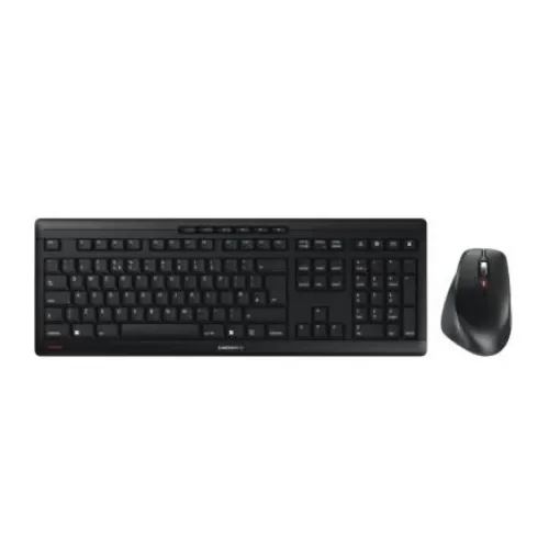 Cherry JD-8550GB-2 Wireless Ergonomic Keyboard & Mouse Set, QWERTY, Black product image