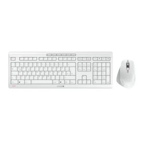 Cherry JD-8550DE-0 Wireless Ergonomic Keyboard & Mouse Set, QWERTZ, White product image