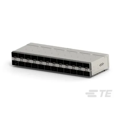 TE Connectivity zSFP+ Cage Assembly With Integrated Connector Receptacle 24-Port 20-Position, 2349201-7 product image
