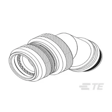 TE Connectivity, 3969Size 13mm Circular Connector Backshell, For Use With Connector - 039699-000 product image