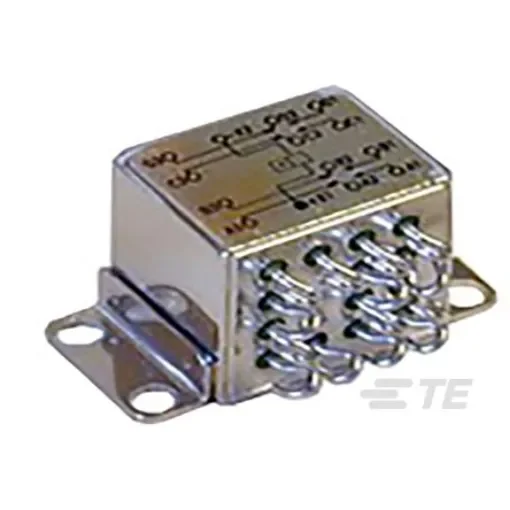 TE Connectivity Chassis Mount Power Relay, 12V Coil, 5A Switching Current, 4PDT - 1617787-2 product image
