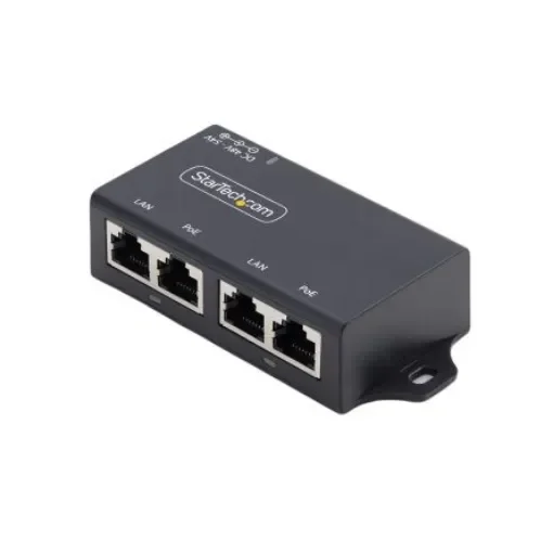 StarTech.com AF221CE-POE-INJECTOR, Unmanaged 2 Port Network Switch With PoE RJ-45 product image