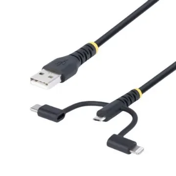 StarTech.com USB 2.0, Male USB A to Male, 480Mbps, 1m - RLTCUB1MBK product image