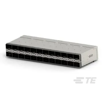 TE Connectivity zSFP+ Cage Assembly With Integrated Connector Receptacle 24-Port 20-Position, 2349201-8 product image