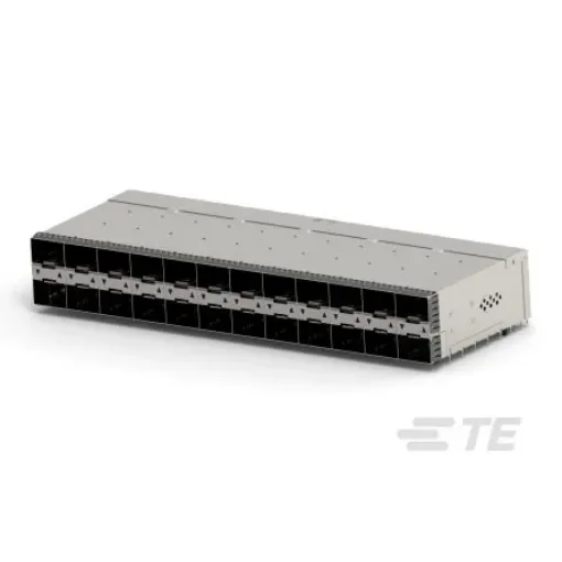 TE Connectivity zSFP+ Cage Assembly With Integrated Connector Receptacle 24-Port 20-Position, 2349201-8 product image
