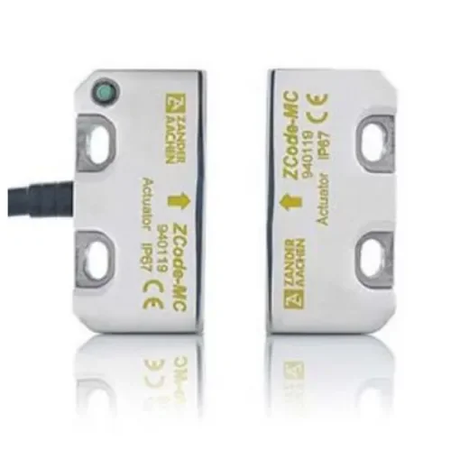 H.ZANDER ZCode-MC Series Sliding Block for Mounting Magnetic Non-Contact Safety Switch, 24V dc, Stainless Steel - 940105 product image