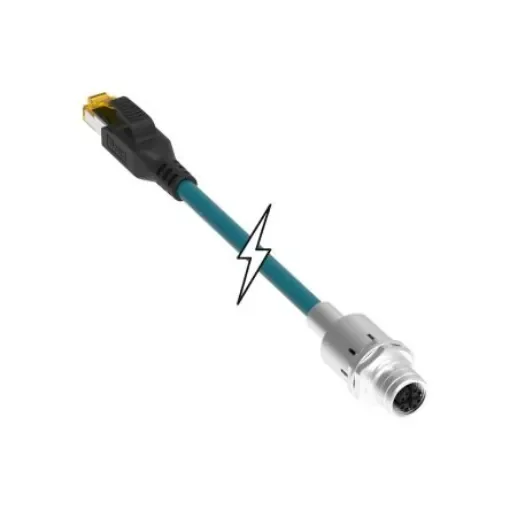 TE Connectivity 120341 Series Male/Female Ethernet Connector, Cable Mount, Cat6a Straight 2 Port 8 -Way - 1203410756 product image