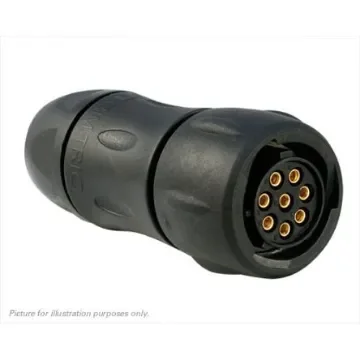 Souriau Sunbank by Eaton Circular Connector, 8 Contacts, Cable Mount, Socket, Female, IP68, IP69K, UTS Series - UTS6GJC128S product image