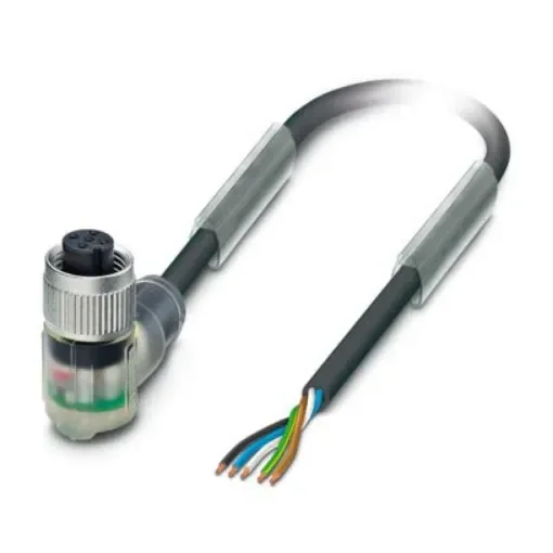 Phoenix Contact Unterminated to Right Angle Female 5 way M12 Actuator/Sensor Cable, 10m - 1415694 product image