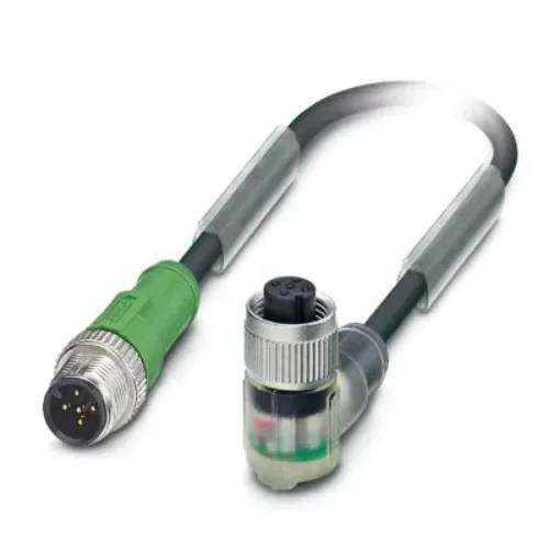 Phoenix Contact Straight Male 5 way M12 to Right Angle Female 5 way M12 Actuator/Sensor Cable, 1.5m - 1415705 product image