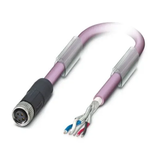 Phoenix Contact Straight Female 5 way M8 to Free Ends Sensor Actuator Cable, 2m - 1575770 product image