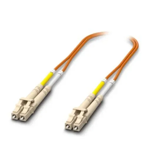 Phoenix Contact LC to LC Duplex Multi Mode OS2 Fibre Optic Cable, 50/125µm, Orange, 3m - 1115638 product image