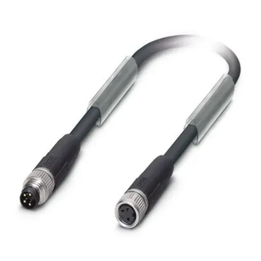 Phoenix Contact Straight Male 4 way M8 to Straight Female 4 way M8 Sensor Actuator Cable, 1m - 1543537 product image