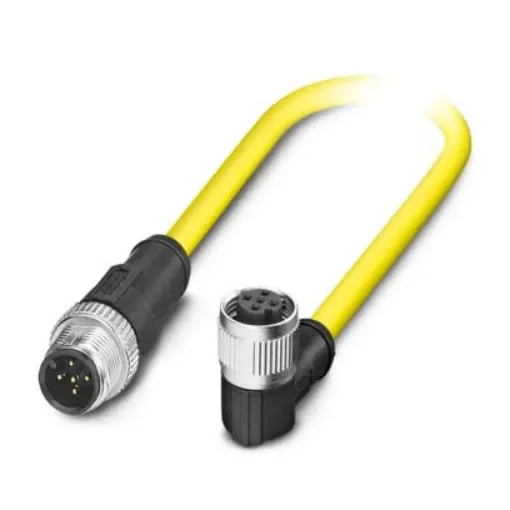 Phoenix Contact Straight Male 5 way M12 to Right Angle Female 5 way M12 Actuator/Sensor Cable, 1.5m - 1424963 product image