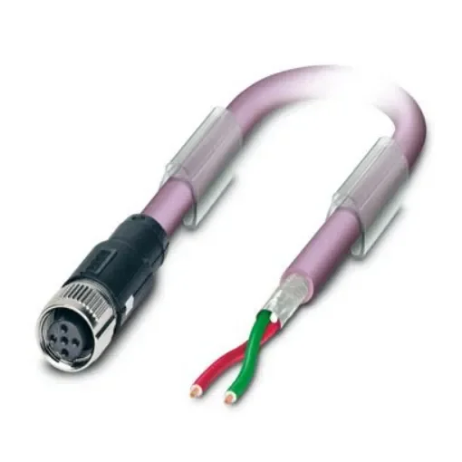Phoenix Contact Straight Female 2 way M12 to Sensor Actuator Cable, 5m - 1518070 product image