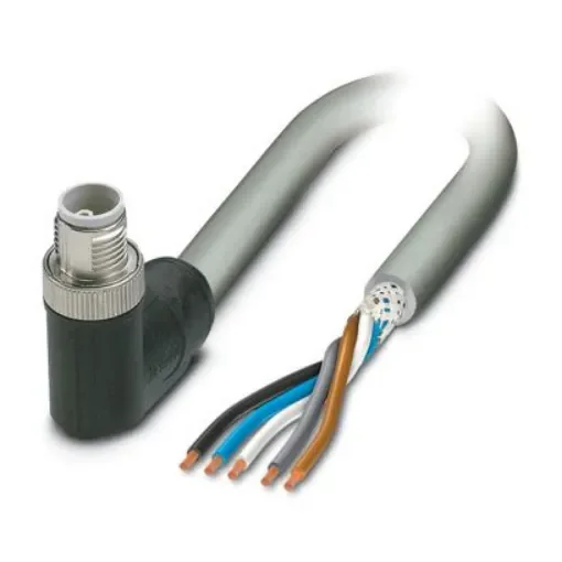 Phoenix Contact SAC, PVC, 5m 5 Core, Grey Polyvinyl Chloride PVC Power Cable +80°C - 1414861 product image