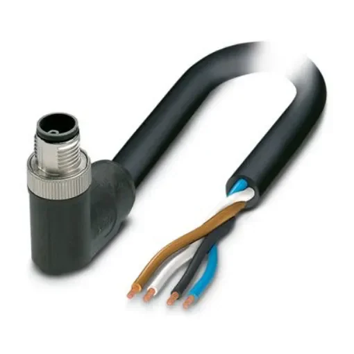 Phoenix Contact SAC, PVC, 5m 4 Core, Black/Grey Polyvinyl Chloride PVC Power Cable +80°C - 1425051 product image