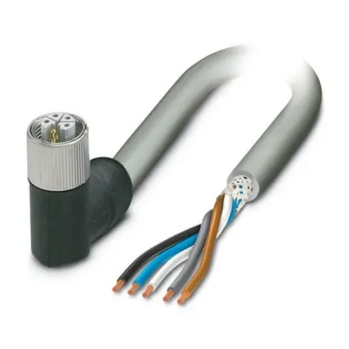 Phoenix Contact SAC, PVC, 5m 5 Core, Grey Polyvinyl Chloride PVC Power Cable +80°C - 1414811 product image