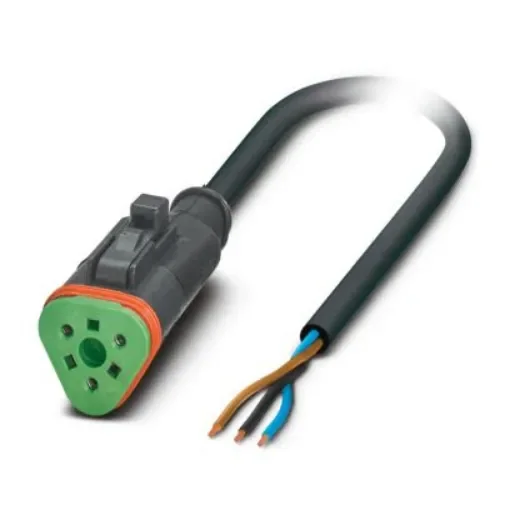 Phoenix Contact Straight Female 3 way Deutsch to Straight Free Ends Actuator/Sensor Cable, 10m - 1414998 product image