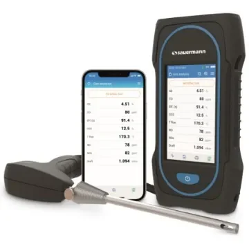 SAUERMANN. Flue Gas Analyser, ±10%, 200mbar Max - SICA 130 KIT 2ASD  CO -H2 product image